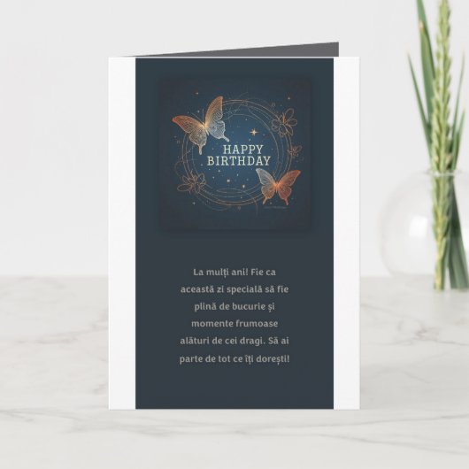 Gevouwen Wenskaart Kaart (Voorkant)