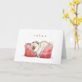 Gevouwen Wenskaart Kaart (Gele Bloem)