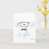 Gevouwen Wenskaart Kaart (Gele Bloem)