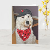 Gevouwen Wenskaart Kaart (Gele Bloem)