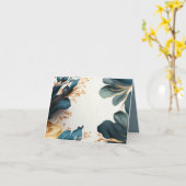 Gevouwen Wenskaart Kaart (Gele Bloem)