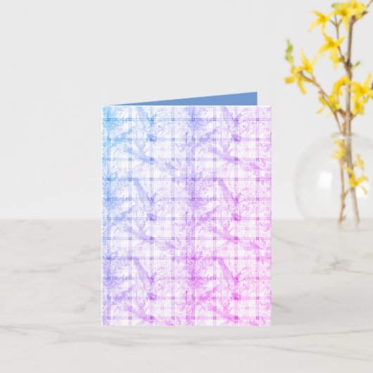 Gevouwen Wenskaart Kaart (Gele Bloem)