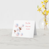 Gevouwen Wenskaart Kaart (Gele Bloem)