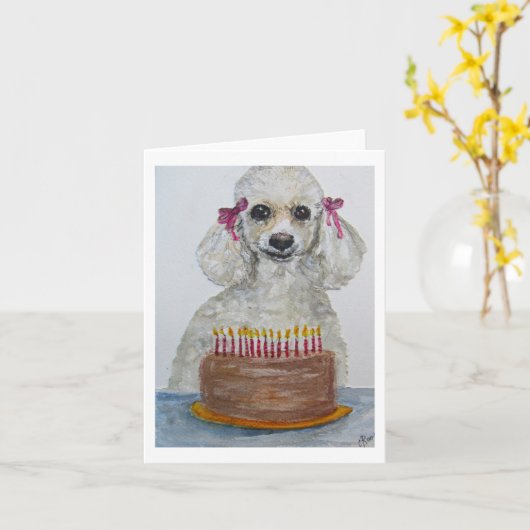 Gevouwen Wenskaart Kaart (Gele Bloem)