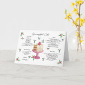 Gevouwen Wenskaart Kaart (Gele Bloem)