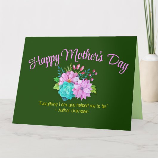 Gevouwen Wenskaart Kaart (Voorkant)