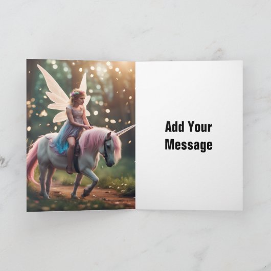 Gevouwen Wenskaart Kaart (Binnen)