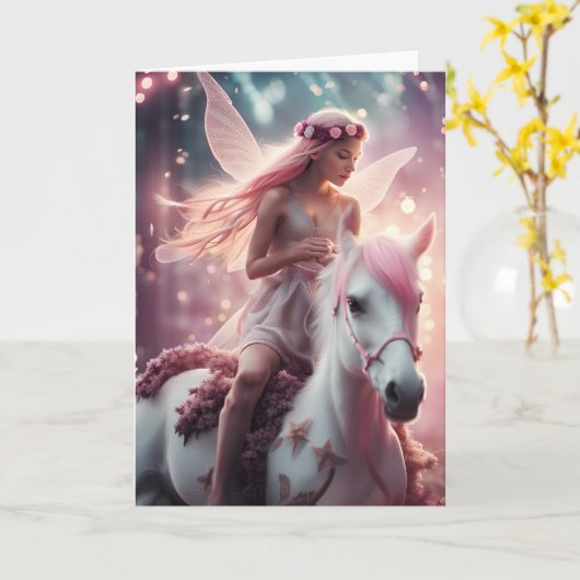 Gevouwen Wenskaart Kaart (Gele Bloem)