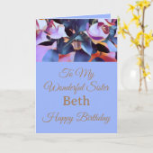 Gevouwen Wenskaart Kaart (Gele Bloem)