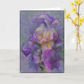 Gevouwen Wenskaart Kaart (Gele Bloem)