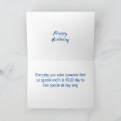 Gevouwen Wenskaart Kaart (Binnen)