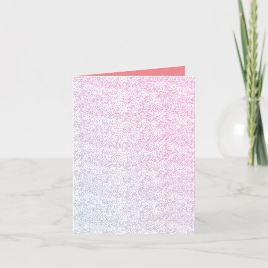 Gevouwen Wenskaart Kaart (Voorkant)