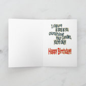 Gevouwen Wenskaart Kaart (Binnen)