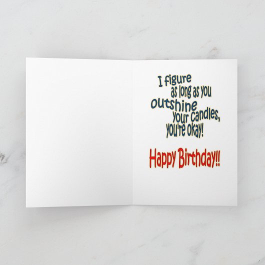 Gevouwen Wenskaart Kaart (Binnen)