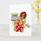 Gevouwen Wenskaart Kaart (Gele Bloem)