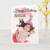 Gevouwen Wenskaart Kaart (Gele Bloem)