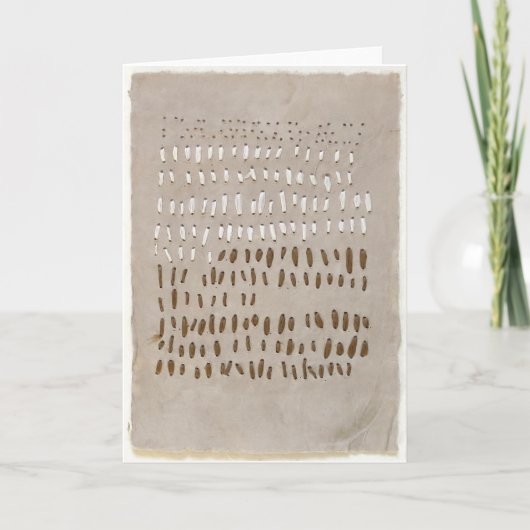 Gevouwen Wenskaart Kaart (Voorkant)