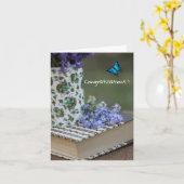 Gevouwen Wenskaart Kaart (Gele Bloem)
