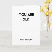 Gevouwen Wenskaart Kaart (Gele Bloem)