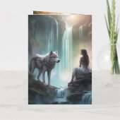 Gevouwen Wenskaart Kaart (Achterkant)