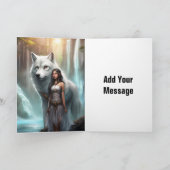 Gevouwen Wenskaart Kaart (Binnen)