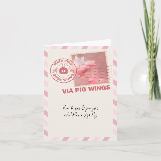 Gevouwen Wenskaart Kaart (Voorkant)