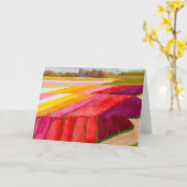 Gevouwen Wenskaart Kaart (Gele Bloem)