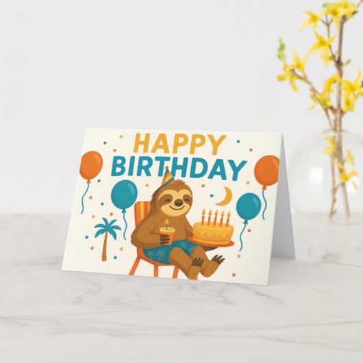 Gevouwen Wenskaart Kaart (Gele Bloem)