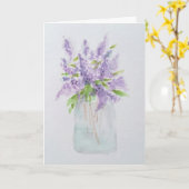 Gevouwen Wenskaart Kaart (Gele Bloem)