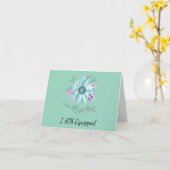 Gevouwen Wenskaart Kaart (Gele Bloem)