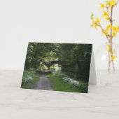 Gevouwen Wenskaart Kaart (Gele Bloem)