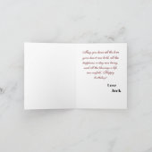 Gevouwen Wenskaart Kaart (Binnen)