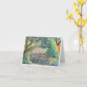 Gevouwen Wenskaart Kaart (Gele Bloem)