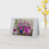 Gevouwen Wenskaart Kaart (Gele Bloem)