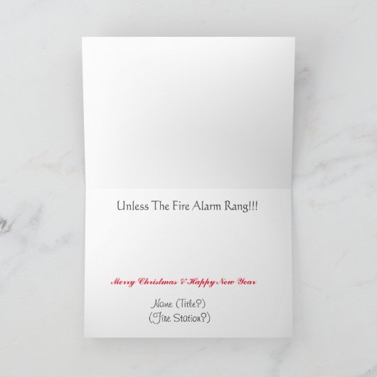 Gevouwen Wenskaart Kaart (Binnen)