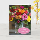 Gevouwen Wenskaart Kaart (Gele Bloem)