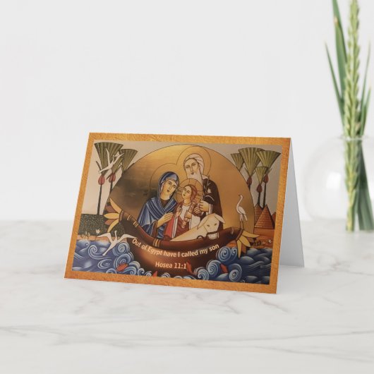 Gevouwen Wenskaart Kaart (Voorkant)