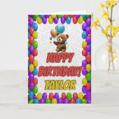 Gevouwen Wenskaart Kaart (Gele Bloem)