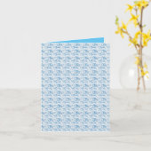 Gevouwen Wenskaart Kaart (Gele Bloem)