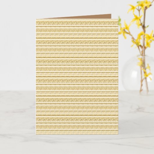 Gevouwen Wenskaart Kaart (Gele Bloem)