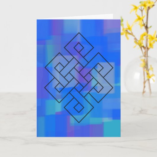 Gevouwen Wenskaart Kaart (Gele Bloem)