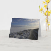 Gevouwen Wenskaart Kaart (Gele Bloem)