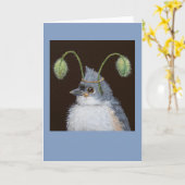 Gevouwen Wenskaart Kaart (Gele Bloem)