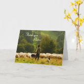 Gevouwen Wenskaart Kaart (Gele Bloem)