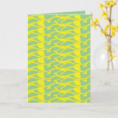 Gevouwen Wenskaart Kaart (Gele Bloem)