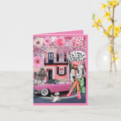 Gevouwen Wenskaart Kaart (Gele Bloem)