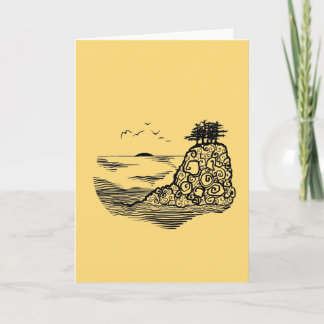 Gevouwen Wenskaart Kaart