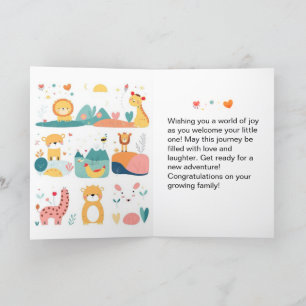 Gevouwen Wenskaart Kaart