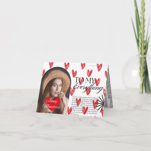 Gevouwen Wenskaart Kaart (Voorkant)