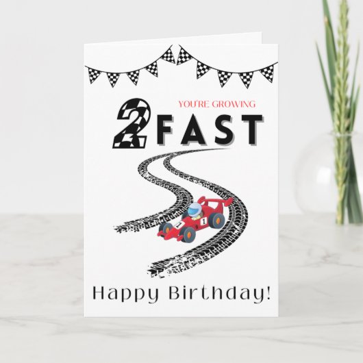 Gevouwen Wenskaart Kaart (Voorkant)